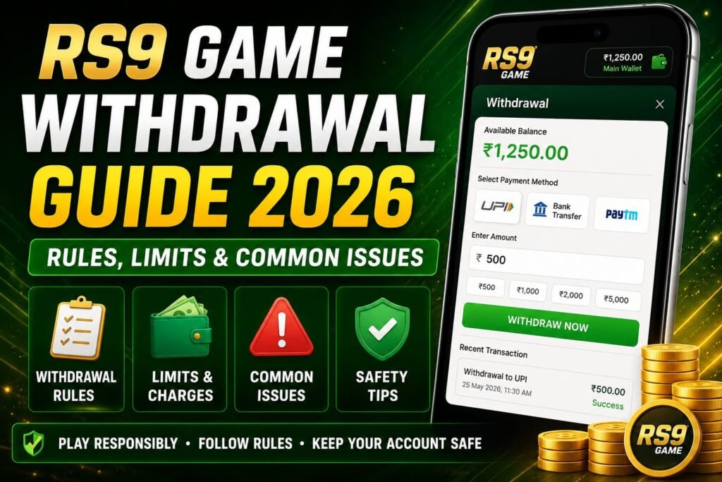RS9 Game Withdrawal Guide 2026 rules limits and common issues